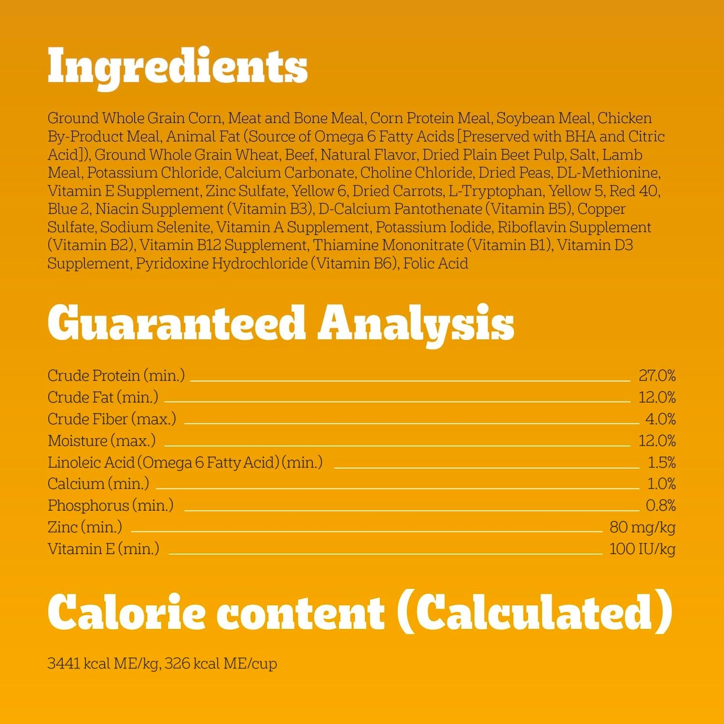 High Protein Adult Dry Dog Food, Beef and Lamb Flavor, 18 Lb. Bag