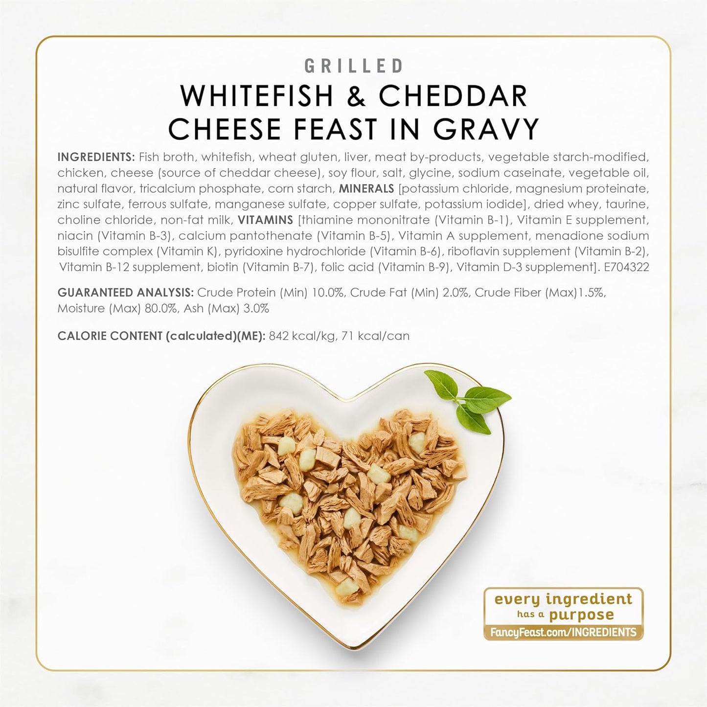 Purina Delights with Cheddar Grilled Chicken, Turkey or Whitefish and Cheddar Cheese Feast in Gravy Wet Cat Food Variety Pack - (Pack of 24) 3 Oz. Cans