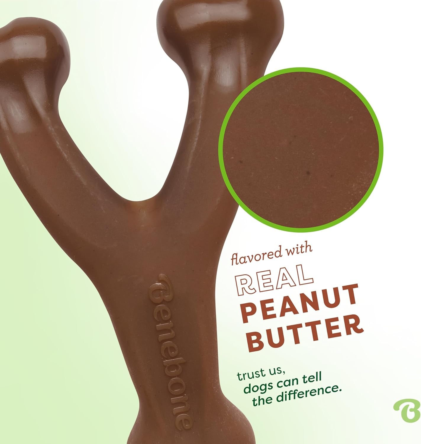 Peanut Butter Flavored Wishbone Chew Toy