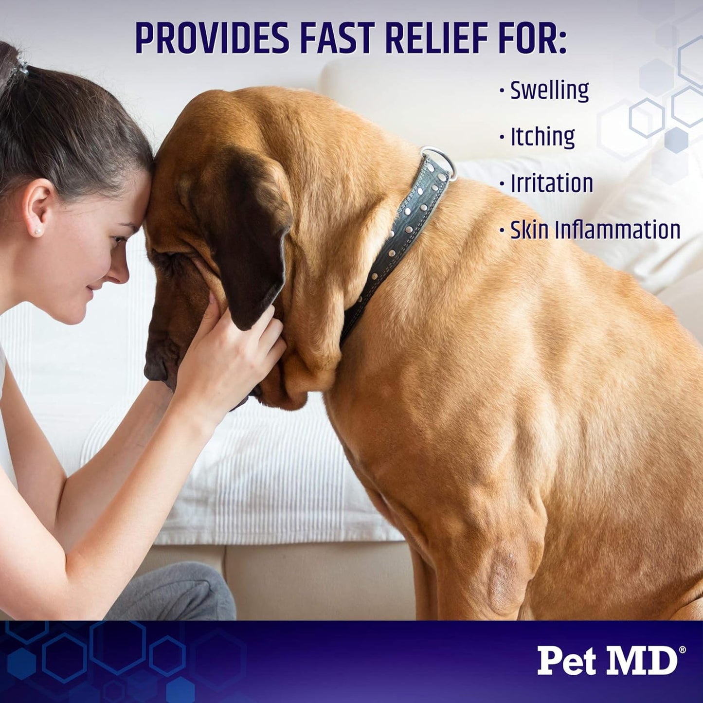 Hydrocortisone Spray for Dogs, Cats, Horses - Itch Relief Spray & Hot Spot Treatment for Dogs, Irritated Dry Itchy Skin, Allergies, and Dermatitis - Reduces Topical Inflammation - 4 Oz