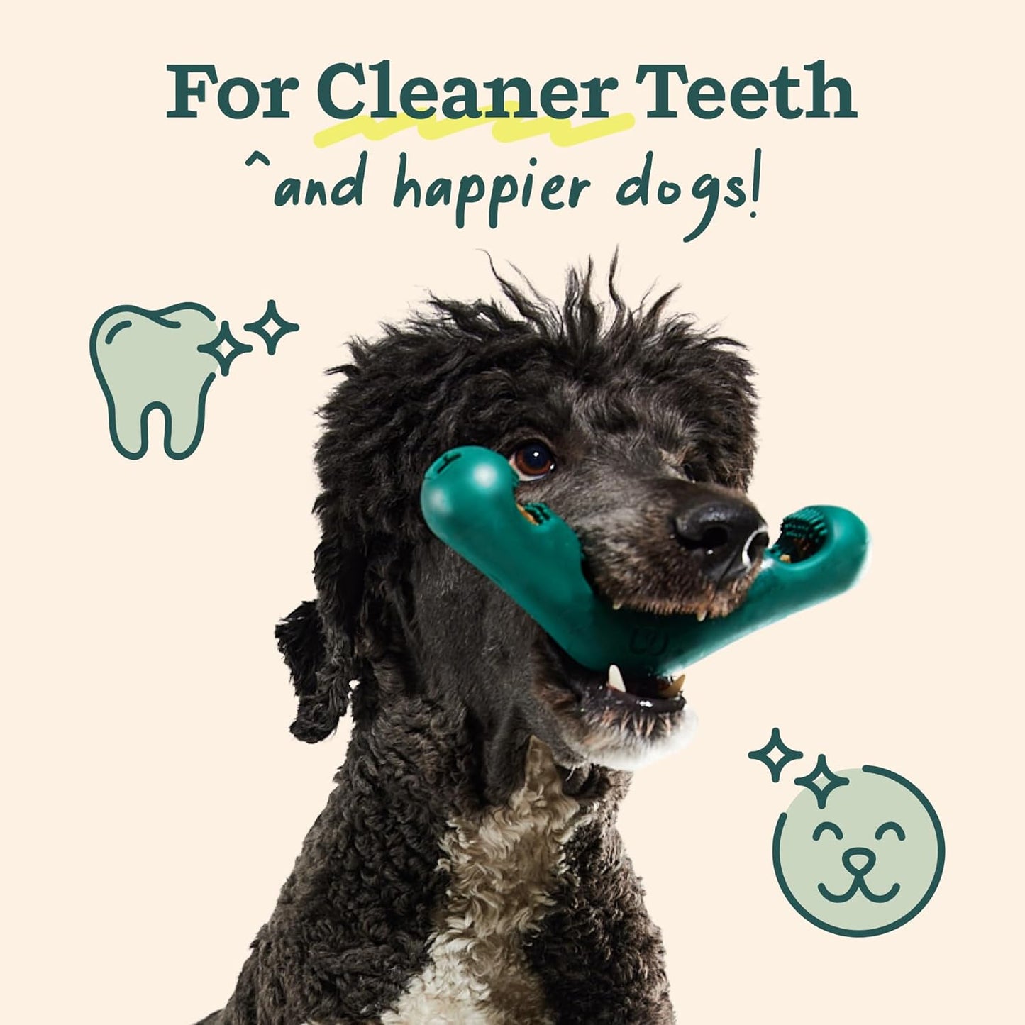 - Bite N' Brush Refills for the Dog Toothbrush Toy - Scrub Plaque and Tartar from Your Dog'S Teeth and Mouth - Dog Dental Chew Toy Treats - Approximately 16 Refills