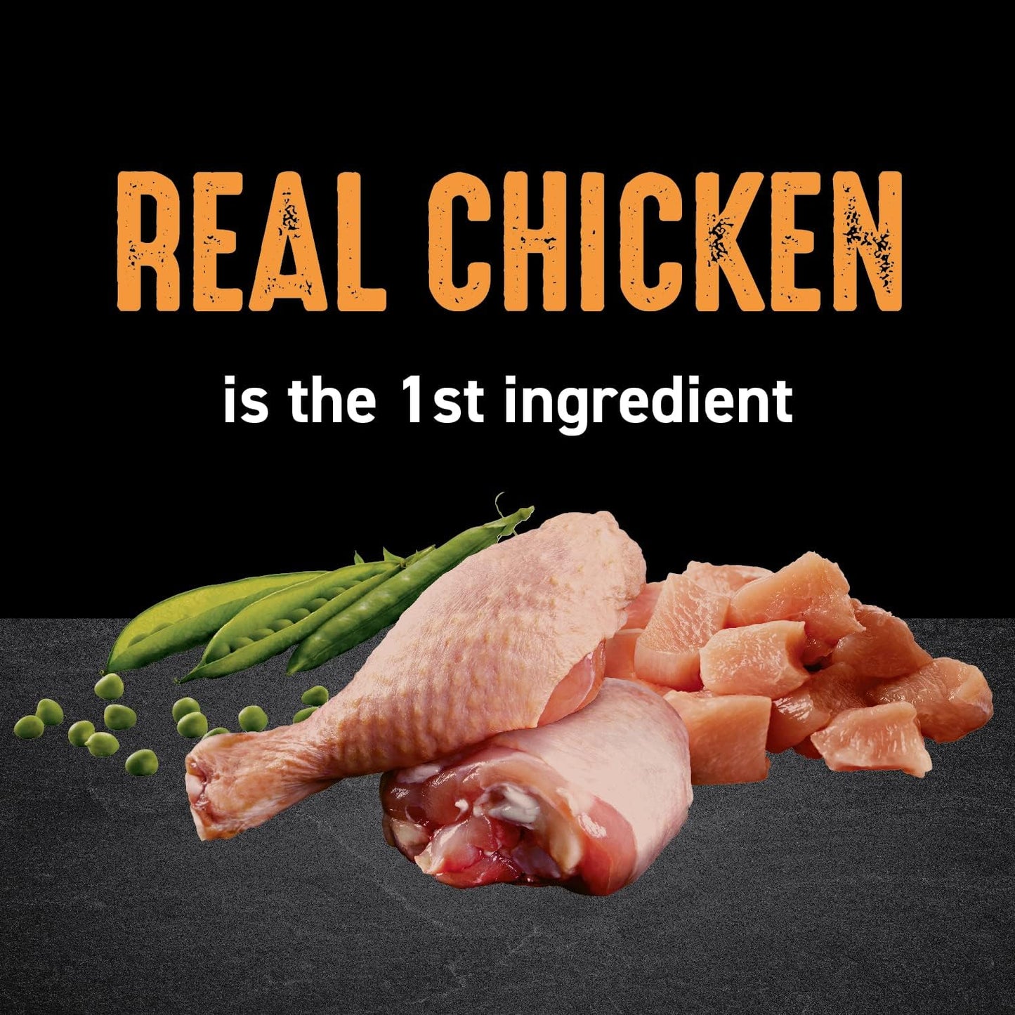 Grain Free Adult High Protein Natural Dry Cat Food with Protein from Chicken, 10 Lb. Bag