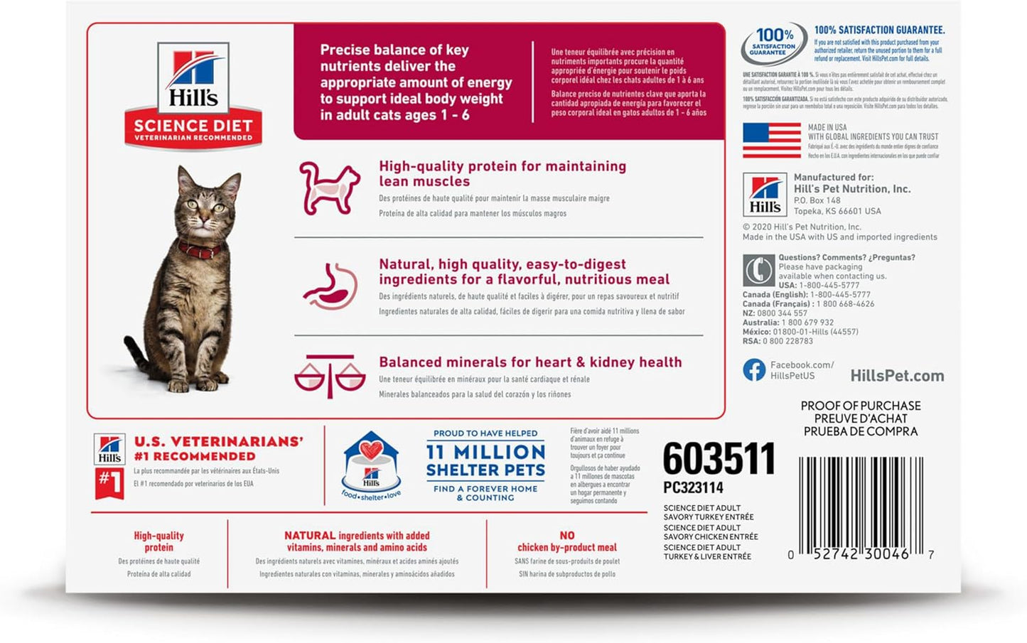 Adult 1-6, Adult 1-6 Premium Nutrition, Wet Cat Food, Variety Pack: Turkey; Chicken; Turkey & Liver Minced, 5 Oz Can Variety Pack, Case of 12