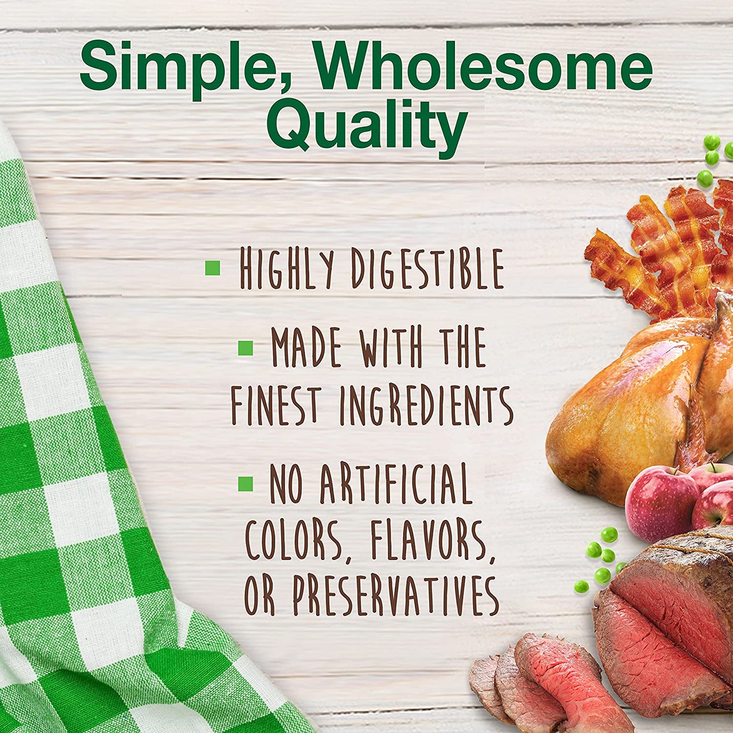 Healthy Edibles Natural Puppy Chews Long Lasting Treats for Puppies, Roast Beef, Apple & Bacon Flavor, X-Small/Petite (3 Count)
