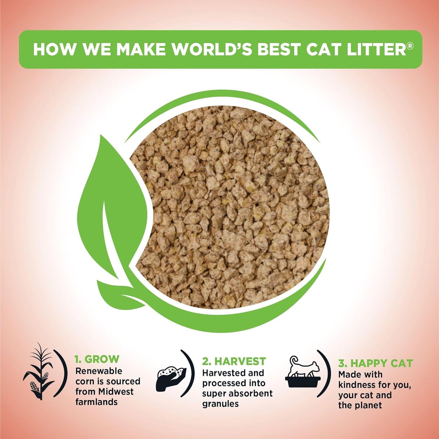 Multiple Cat Unscented, 8-Pounds - Natural Ingredients, Quick Clumping, Flushable, 99% Dust Free & Made in USA - Long-Lasting Odor Control & Easy Scooping