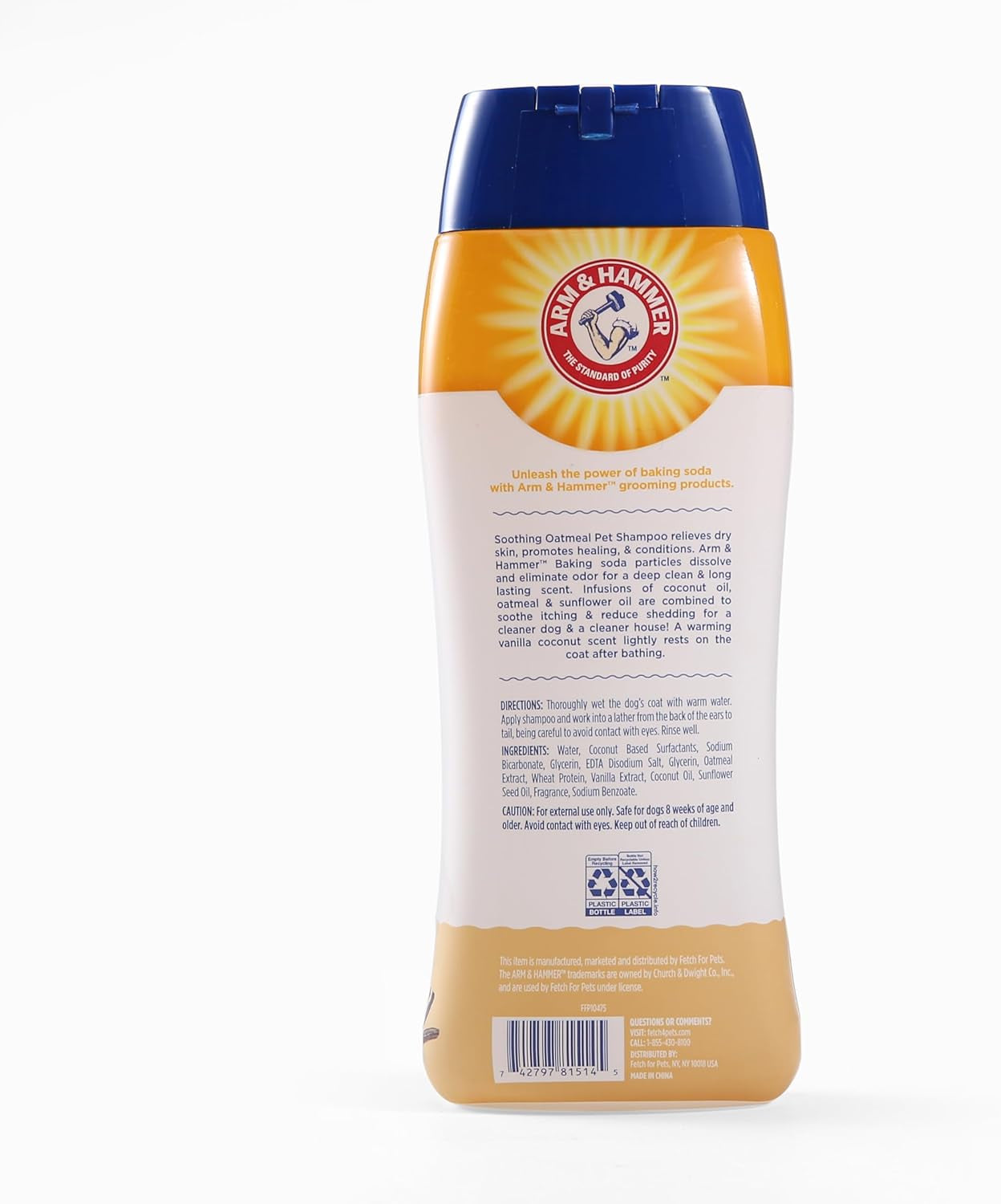 for Pets Soothing Oatmeal Pet Shampoo | Nourishing and Moisturizing Dog Shampoo with Gentle Cleansing Formula | Vanilla Coconut Scent, 20 Oz Bottle Shampoo for Pets