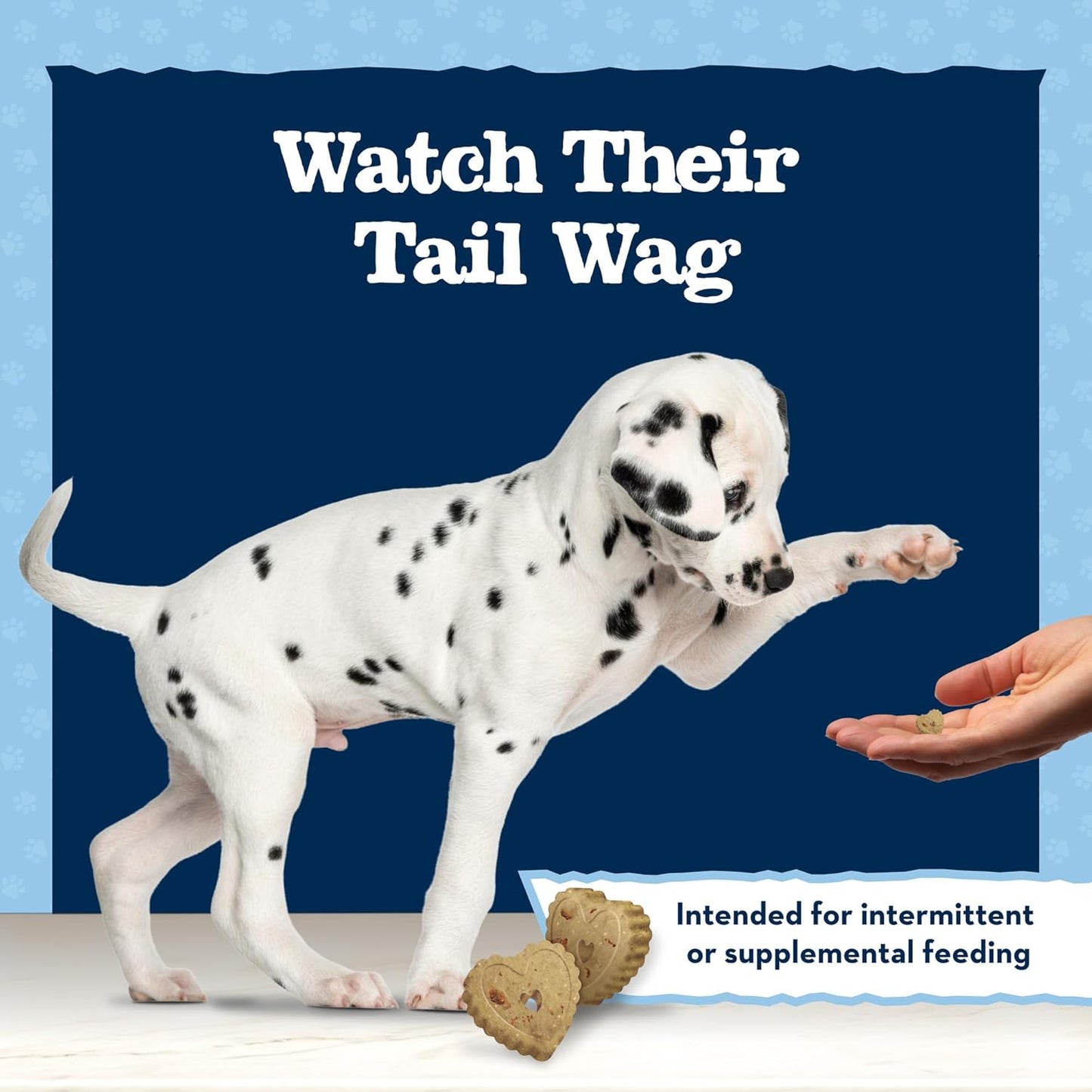 Baby BLUE Soft Biscuits with DHA, Natural Dog Treats for Puppies, Great for Training, with Chicken & Carrots, 8-Oz. Bag