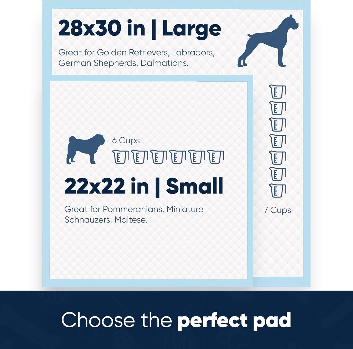 Scented Puppy Training Pads with Ultra Absorbent Quick Dry Gel – 28 X 30 Pee Pads for Dogs - Fresh Scented - 50 Count, XL