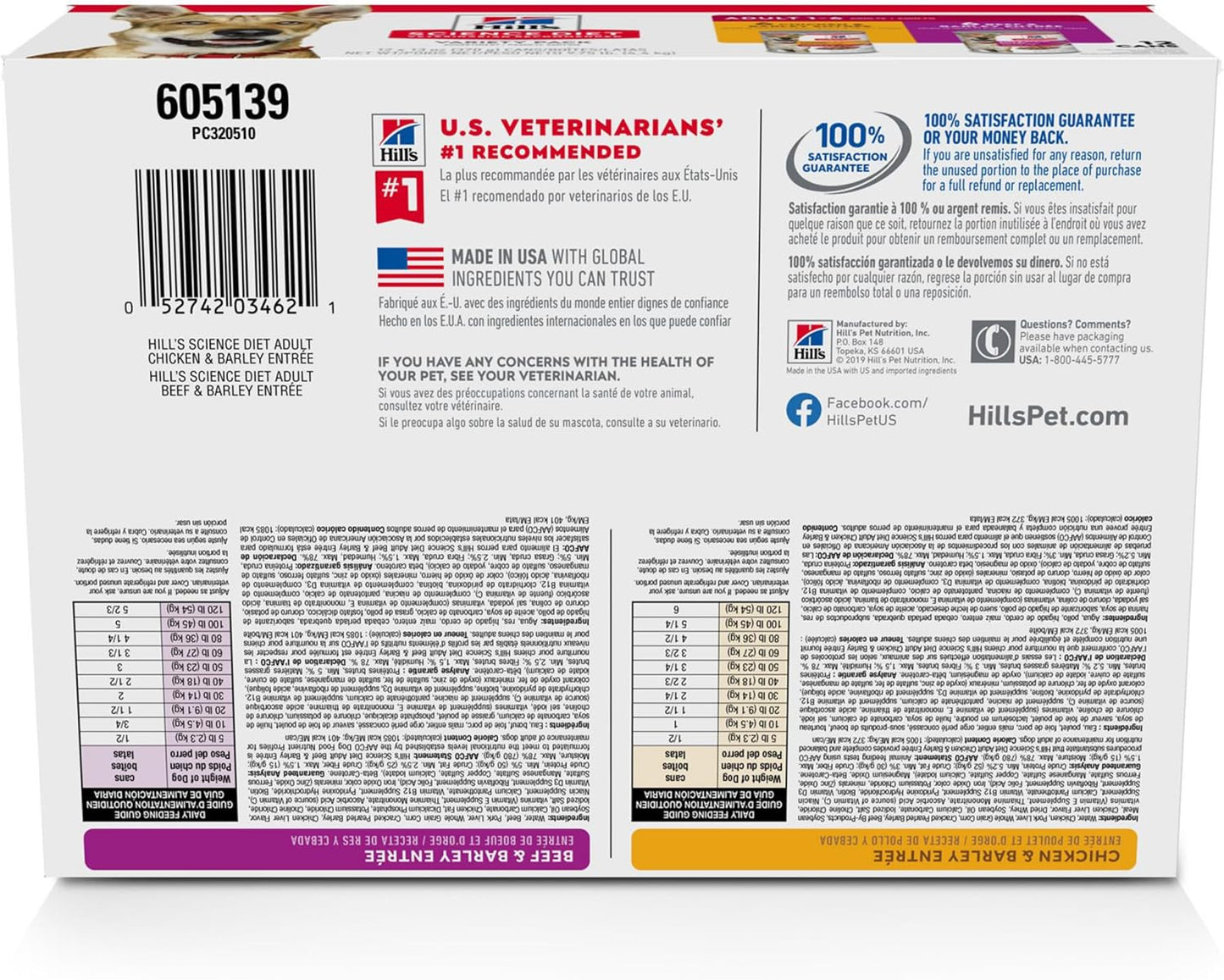 Adult 1-6, Adult 1-6 Premium Nutrition, Wet Dog Food, Variety Pack: Chicken & Barley; Beef & Barley Loaf, 13 Oz Can Variety Pack, Case of 12