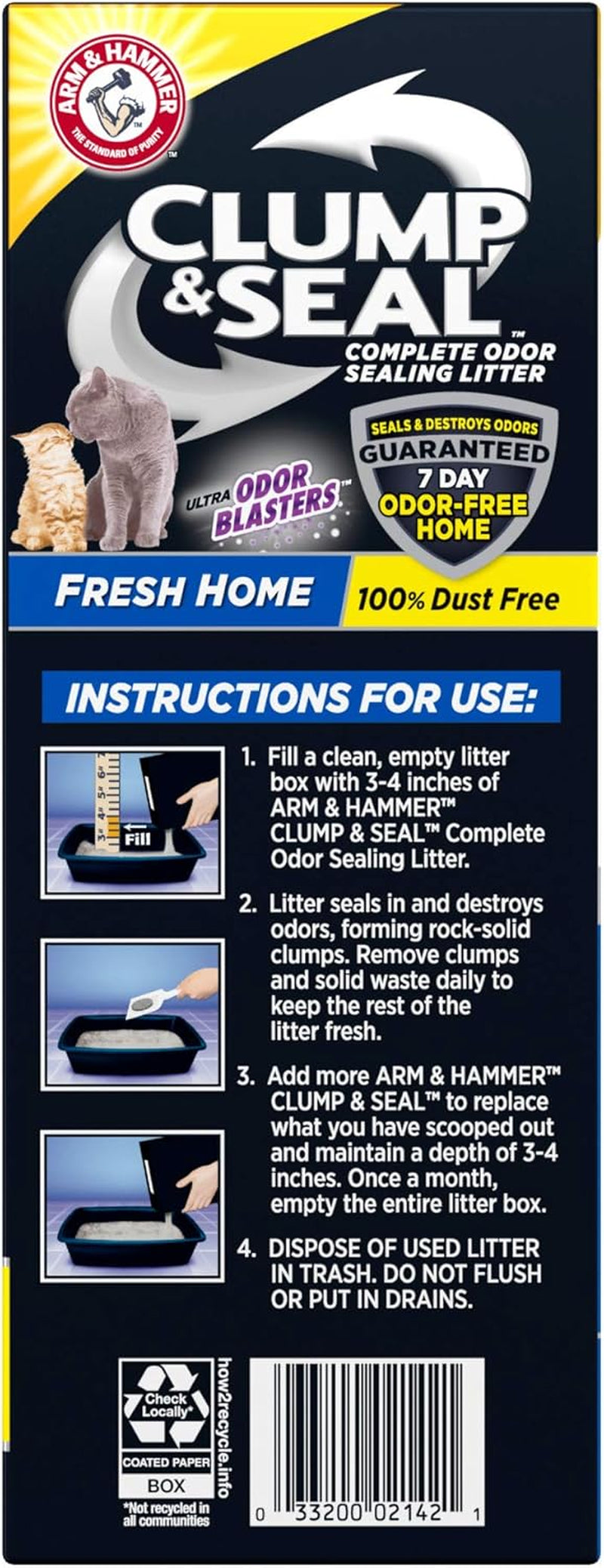Clump & Seal Cat Litter, Fresh Scent 14Lb