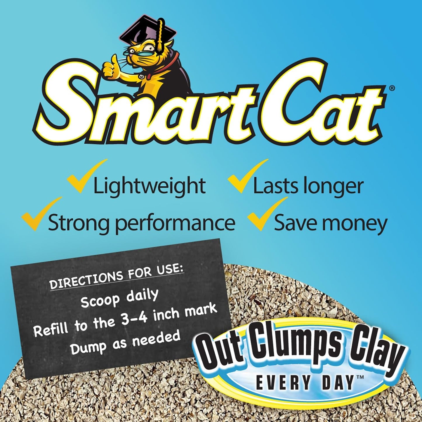 All Natural Clumping Cat Litter, 20 Pound (320Oz 1 Pack) - Alternative to Clay and Pellet Litter - Chemical and 99% Dust Free - Unscented and Lightweight