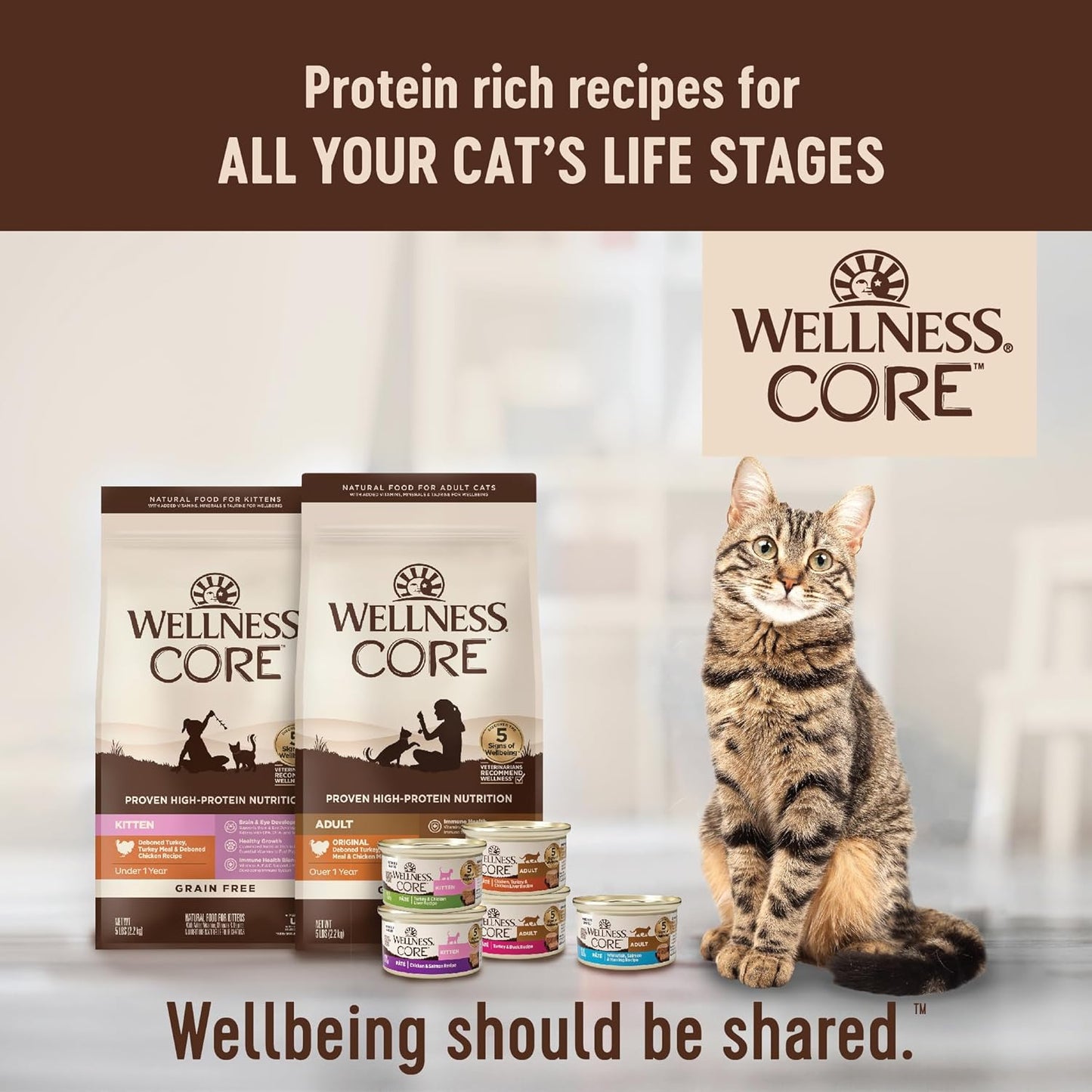 CORE Signature Selects Flaked Adult Wet Cat Food, Natural, Protein-Rich, Grain Free, 5.3 Ounce, 12 Pack (Skipjack Tuna & Wild Salmon)