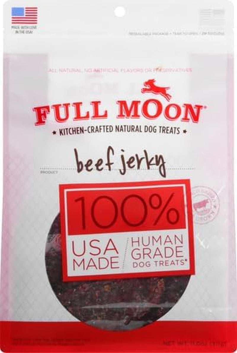 Beef Jerky Healthy All Natural Dog Treats Human Grade Made in USA Grain Free 11 Oz