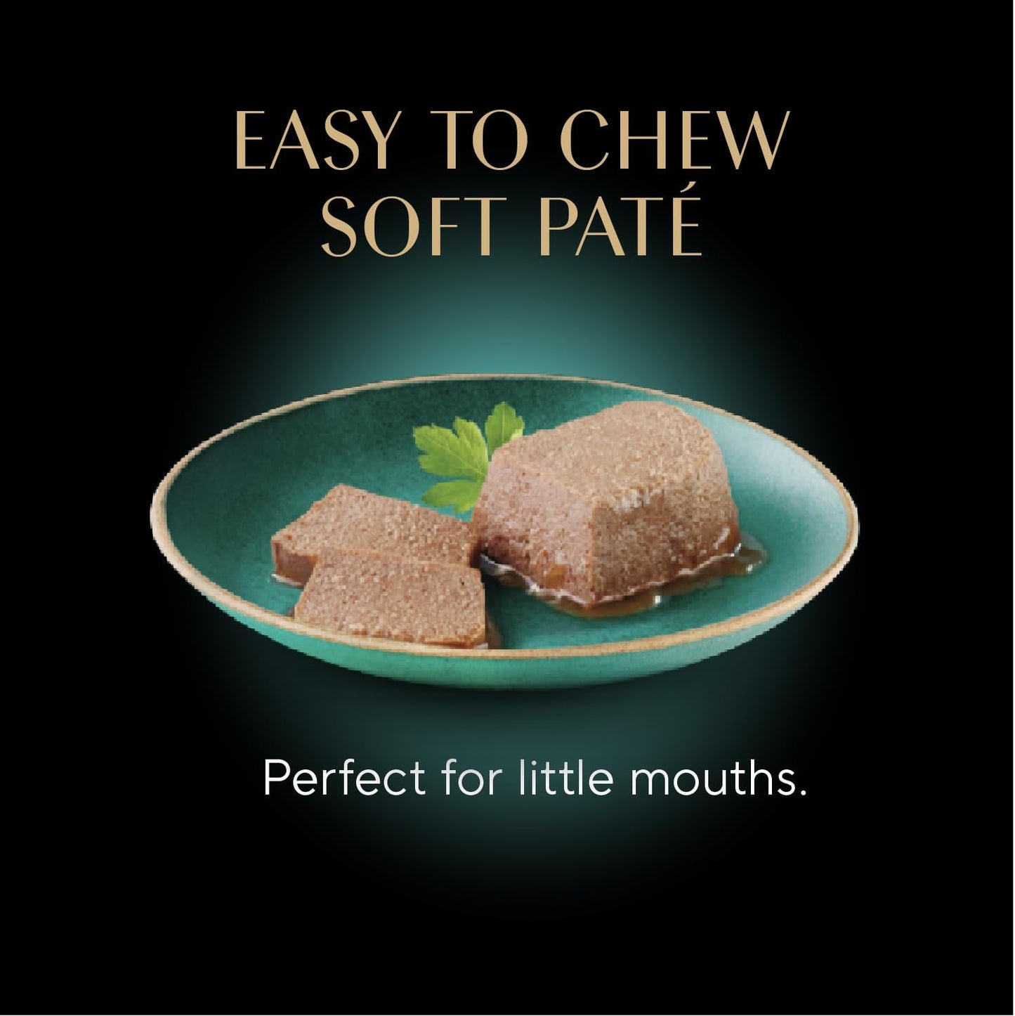 Perfect Portions Kitten Wet Cat Food Pate Chicken Entree, Salmon Entree, and Turkey Entree, 2.6 Oz. Twin-Pack Trays (24 Count, 48 Servings)