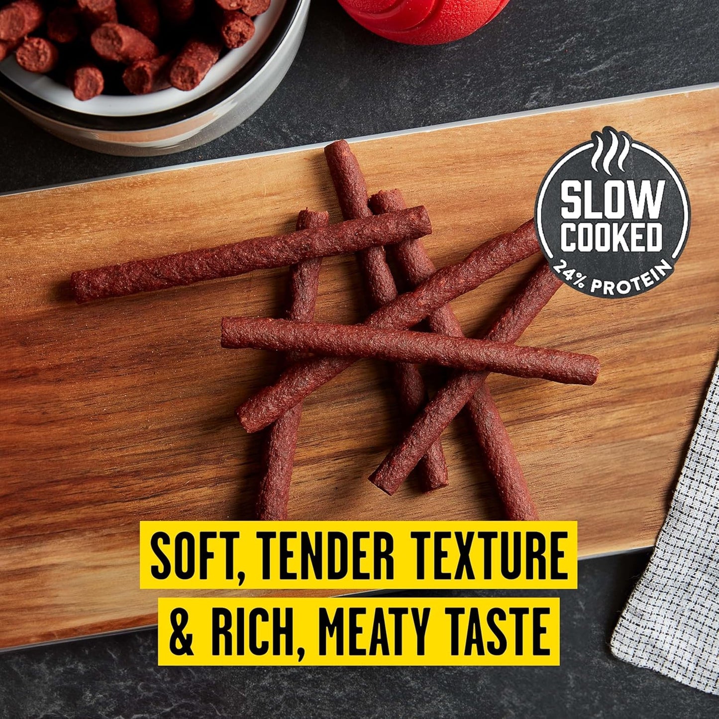 Dog Treats, Triple Steak Flavor, 22.5 Ounce, Ribeye, Top Sirloin, NY Strip Flavors