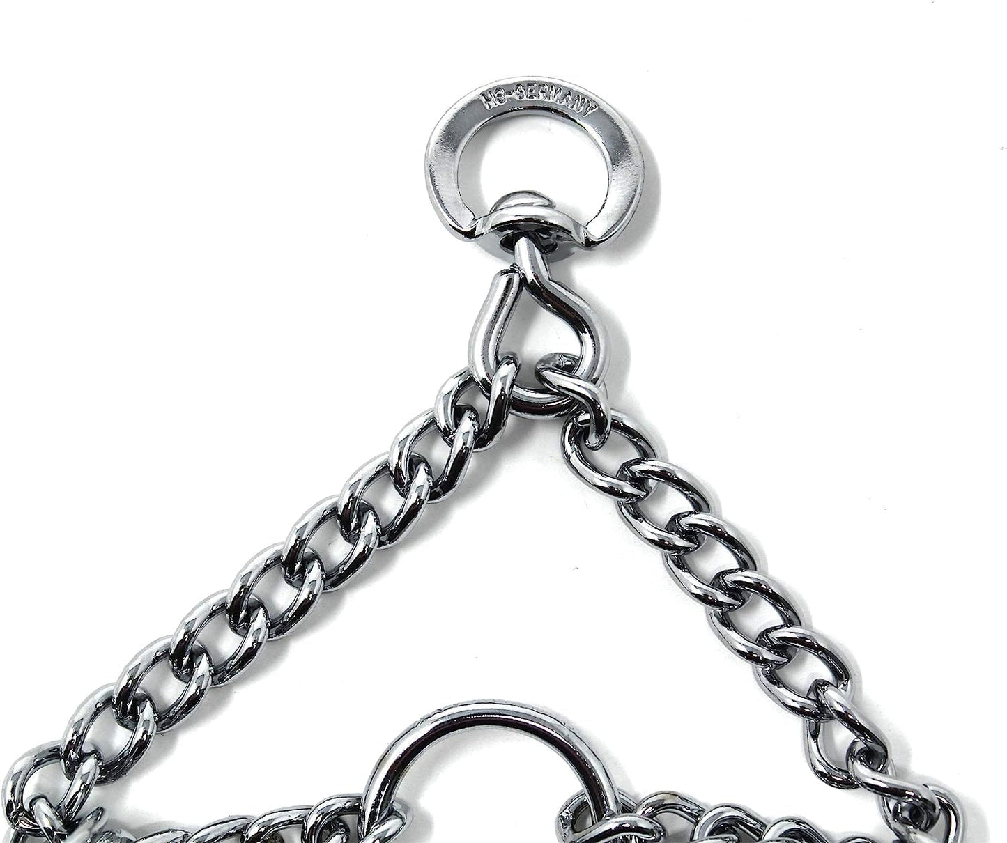 Prong Dog Training Collar Ultra-Plus Chrome Plated Steel Pet Pinch No-Pull for Dogs anti Pull Made in Germany 2.25Mm X 13In Small