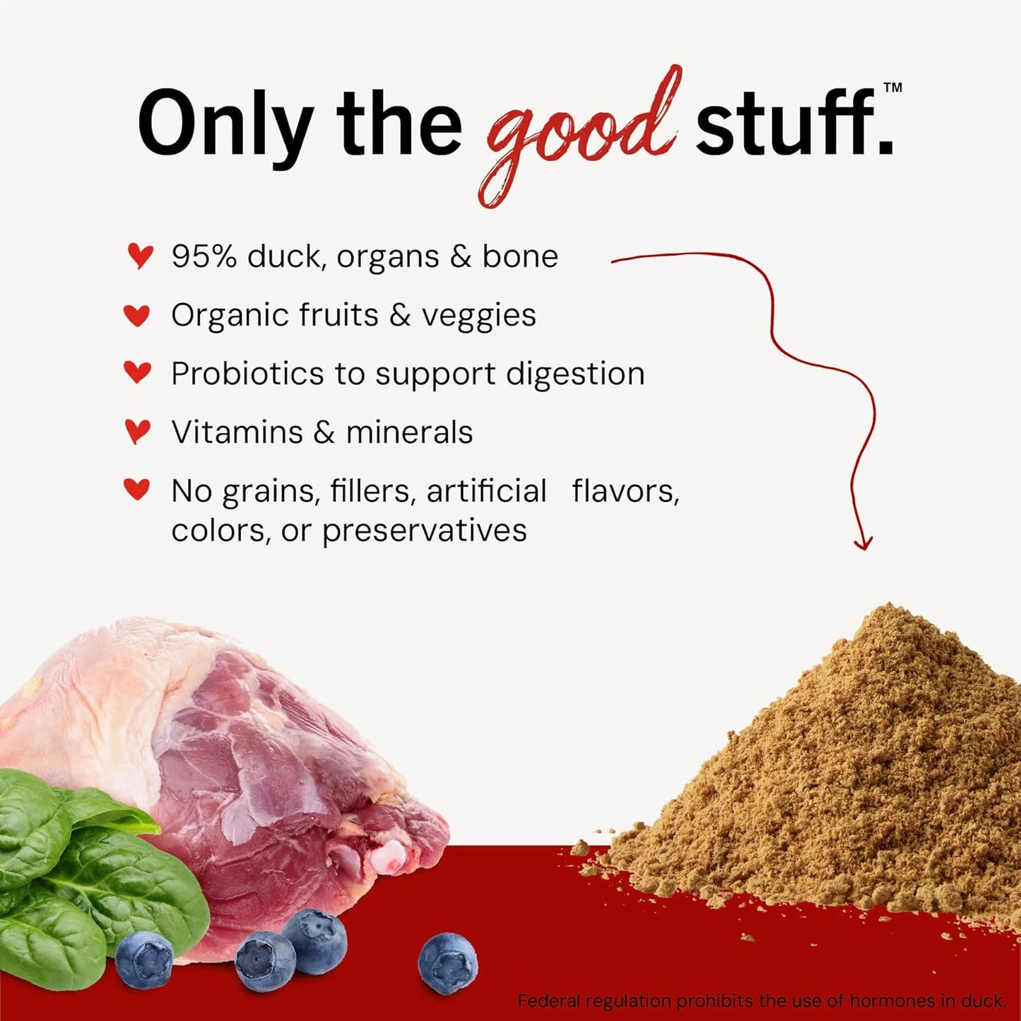 Freeze-Dried Raw Marie'S Magical Dinner Dust - Premium Duck & Turkey Dog Food Topper with Organic Fruits & Vegetables - Perfect for Picky Eaters - 7Oz