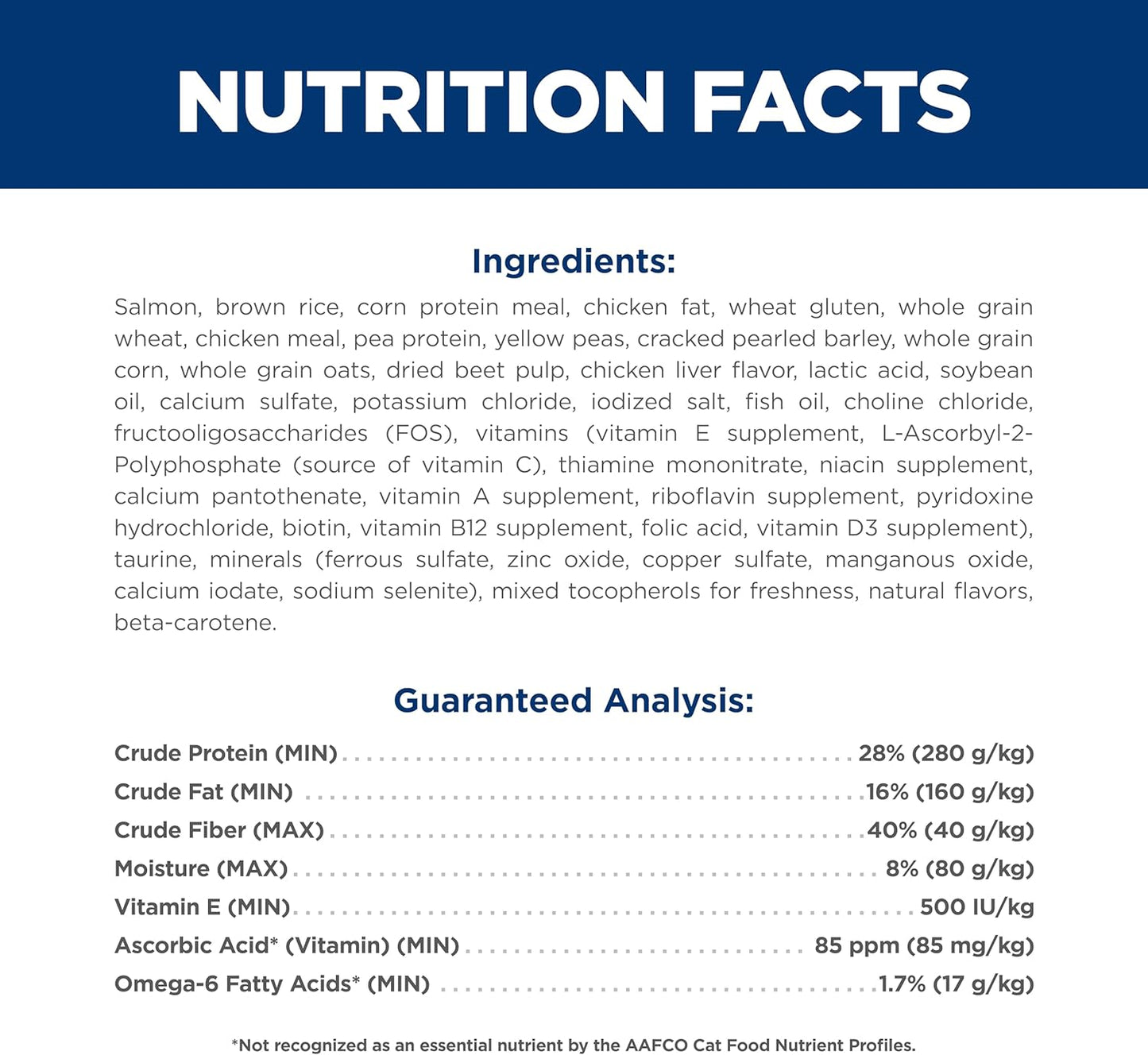 Adult 1-6, Adult 1-6 Premium Nutrition, Dry Cat Food, Salmon & Brown Rice, 6.5 Lb Bag