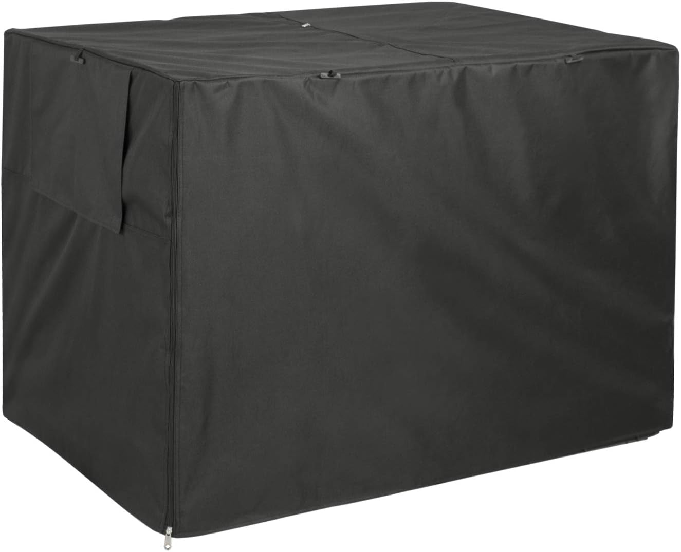 Dog Crate Cover Heavy Duty Polyester Pet Kennel Sunshade Universal Fit for 42 Inches Wire Cage (Black)