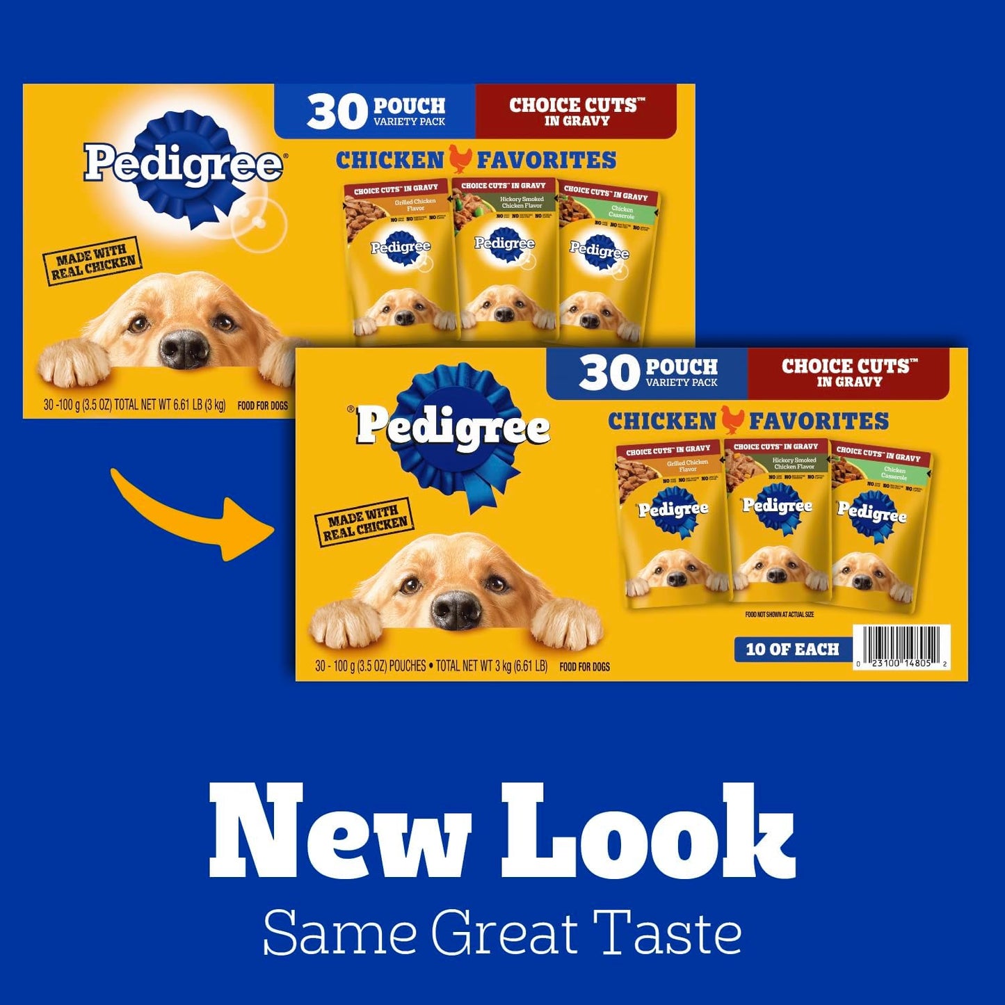 Choice Cuts in Gravy Adult Soft Wet Dog Food 30-Count Variety Pack, 3.5 Oz. Pouches