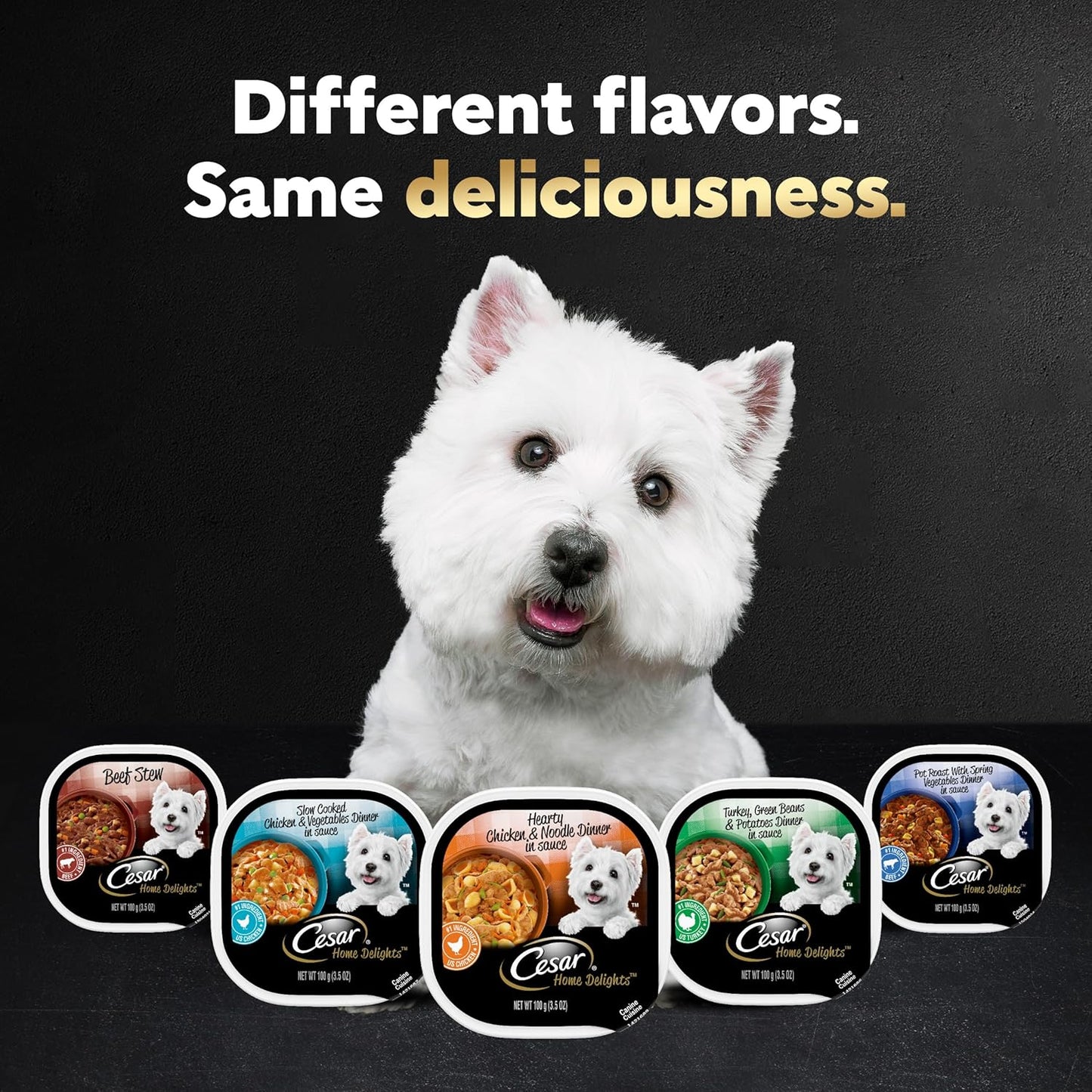 Wet Dog Food Classic Loaf in Sauce, Steak and Chicken Lovers Variety Pack with Real Meat or Real Chicken, 3.5 Oz. Easy Peel Trays (36 Count, Pack of 1)