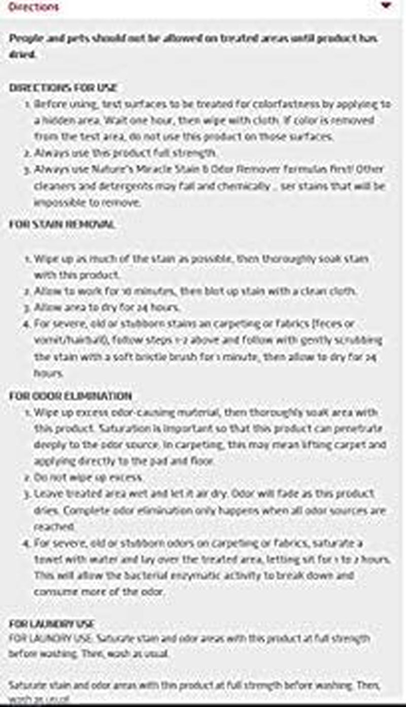 Stain and Odor Remover for Dogs, Odor Control Formula, Refill, 1.33 Gal