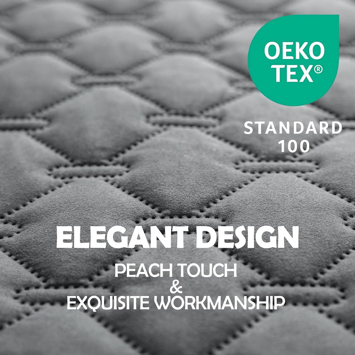 3X Stronger Waterproof Pet Blanket, Scratch Proof Furniture Protector for Dogs Cats, Reversible Cover 52X82 Inch, Dark Grey/Light Grey