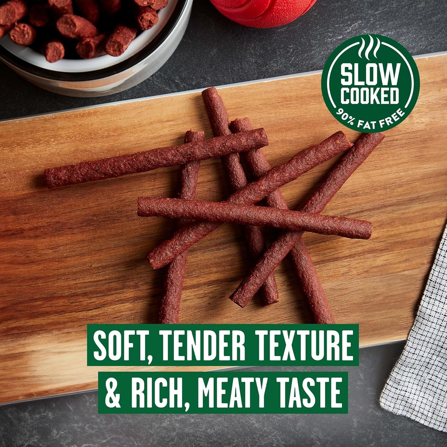 Dog Treats, Lean Beef Flavor, 22.5 Ounce, Made with Real Beef, 90% Fat Free
