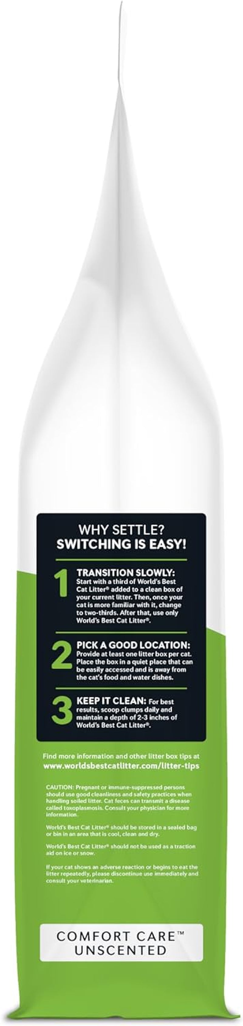 Comfort Care Unscented 15-Pounds - Natural Ingredients, Quick Clumping, Flushable, 99% Dust Free & Made in USA - Long-Lasting Odor Control & Easy Scooping