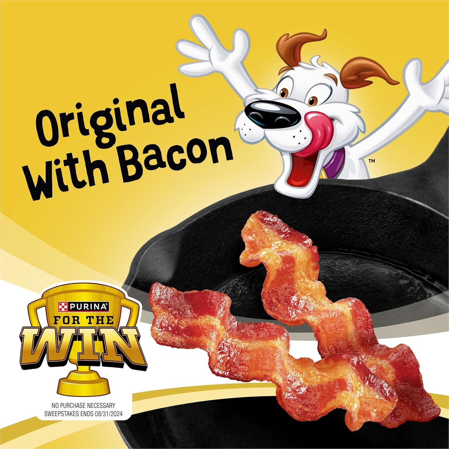 Strips Dog Treats, Original with Bacon Flavor - (Pack of 2) 26 Oz. Pouches