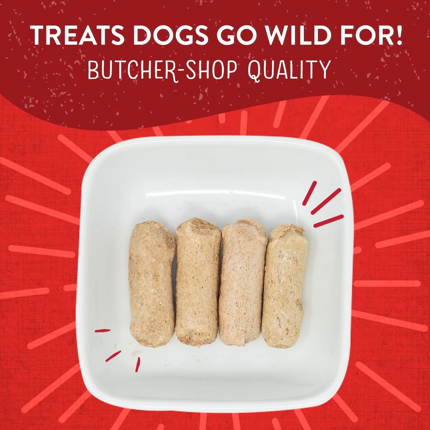 Freeze-Dried Raw Wild Weenies Dog Treats - High-Protein Training Treats for Dogs & Puppies - All-Natural Bacon Recipe with 95% Meat & Organs - USA Made - 11 Oz Bag