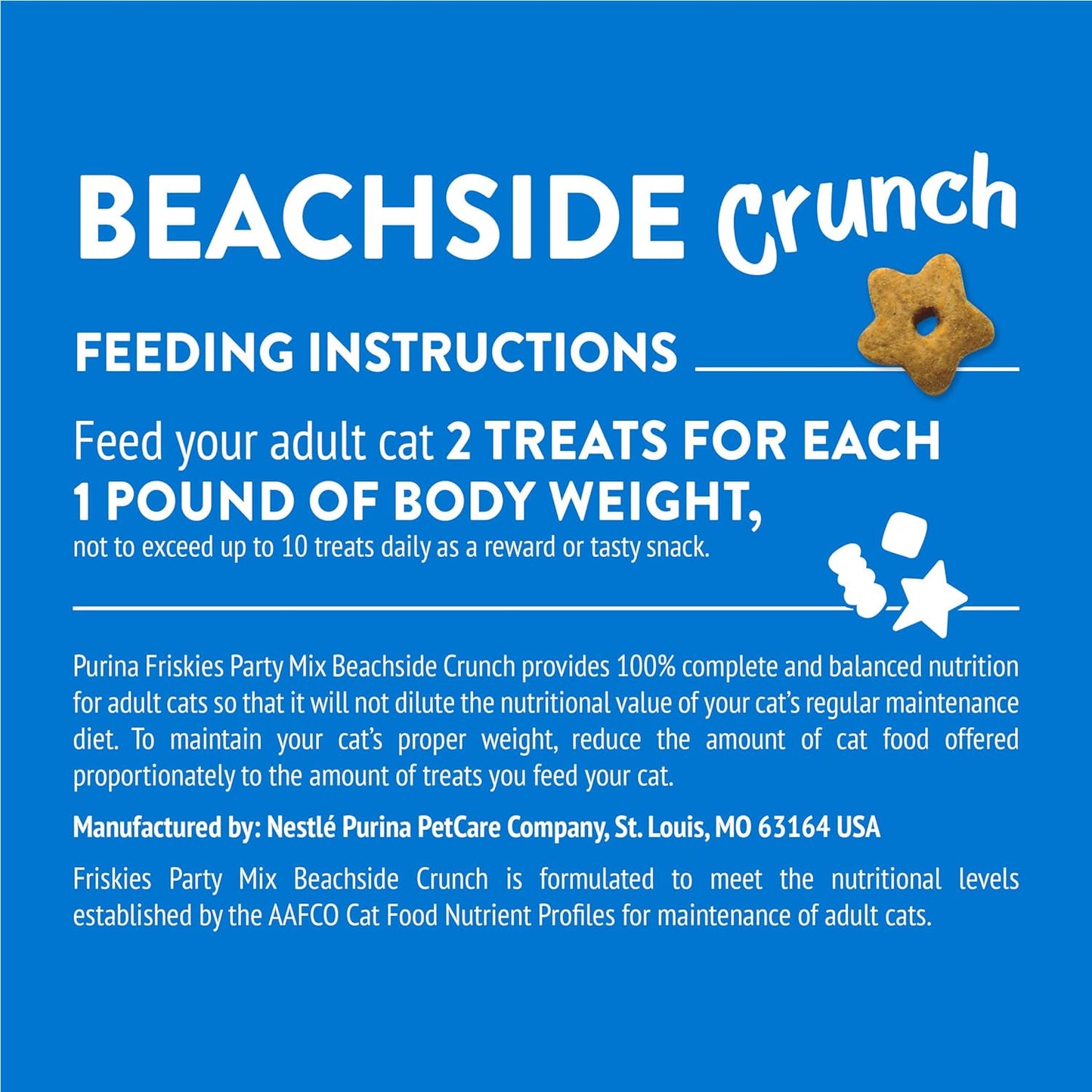 Purina Cat Treats, Party Mix Beachside Crunch - 30 Oz. Pouch