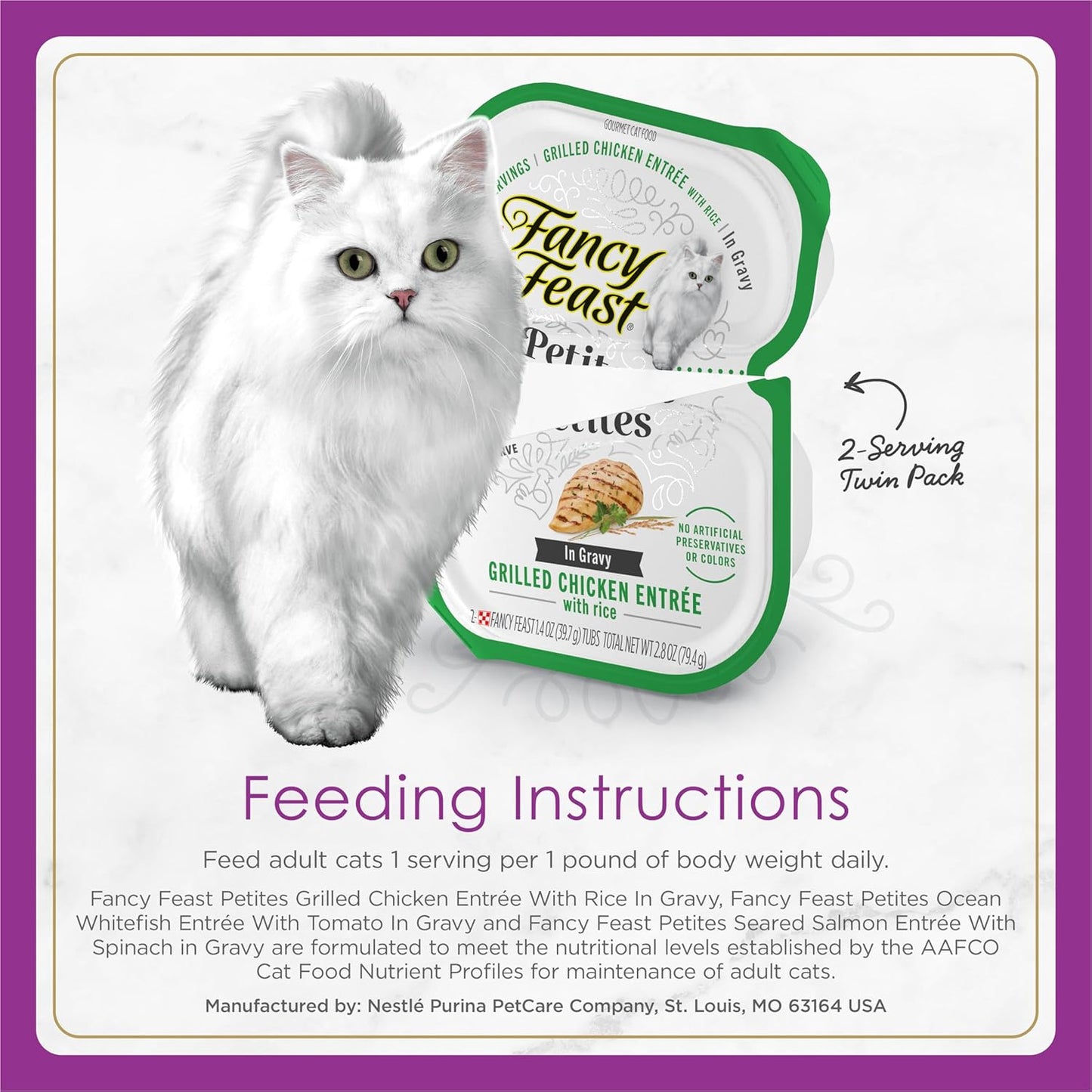 Purina Gourmet Wet Cat Food Variety Pack, Petites Gravy Collection, Break-Apart Tubs, 24 Servings - (Pack of 12) 2.8 Oz. Tubs