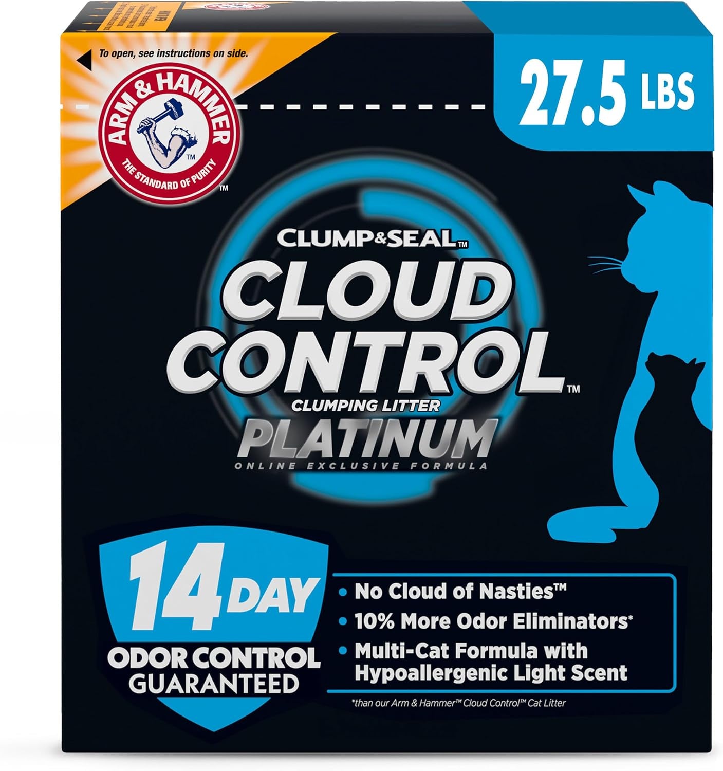 Cloud Control Platinum Clumping Cat Litter Odor Control, 27.5 Lbs.