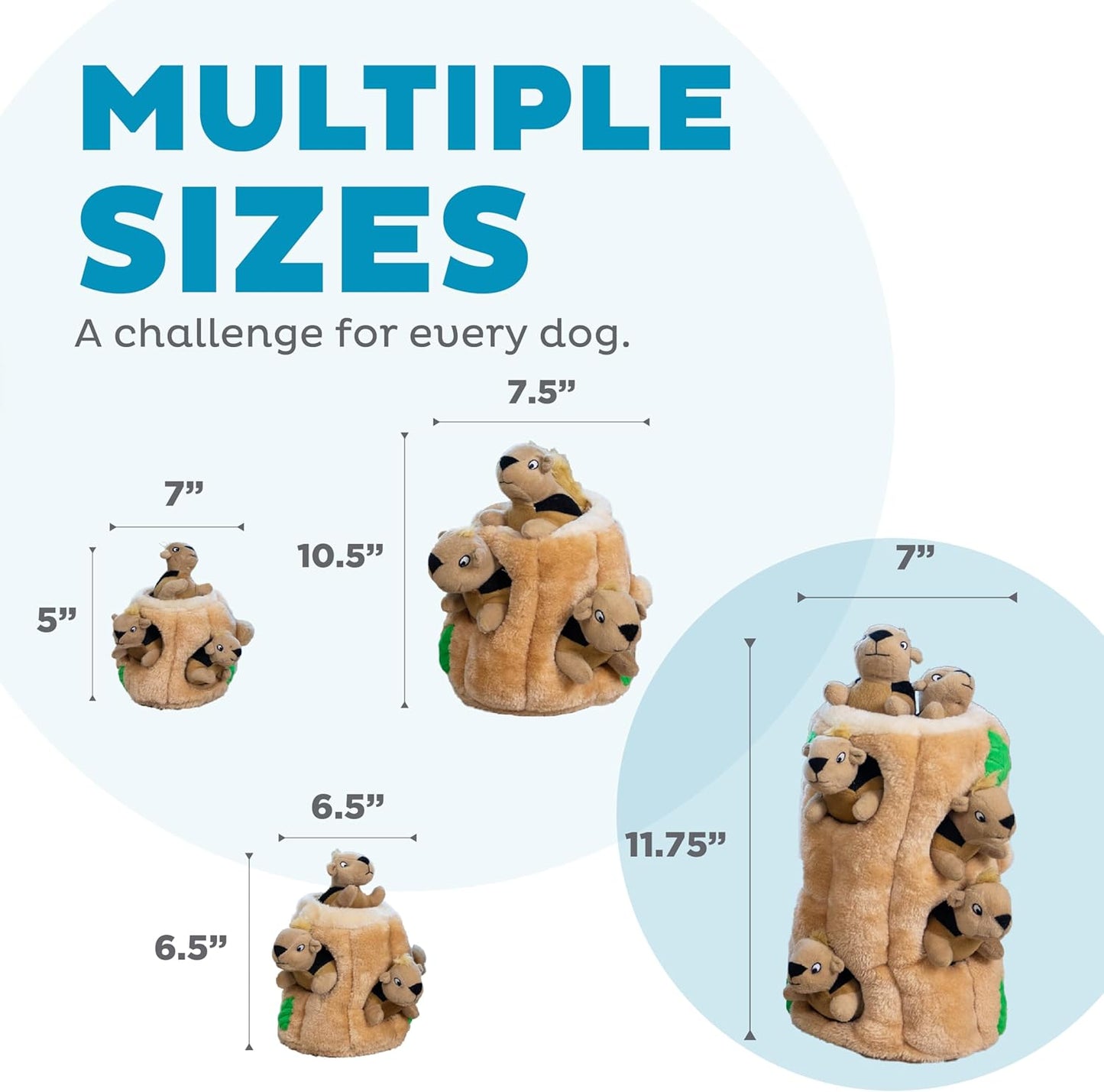 Hide a Squirrel Plush Dog Toy Puzzle, XL