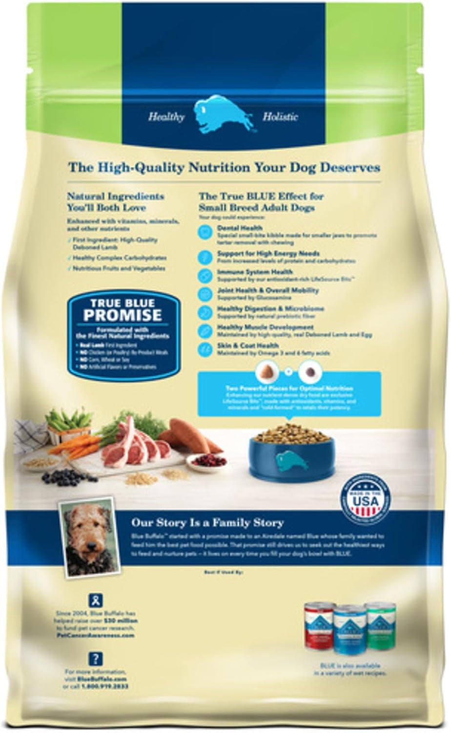 Life Protection Formula Natural Adult Small Breed Dry Dog Food, Lamb and Brown Rice 5-Lb Trial Size Bag