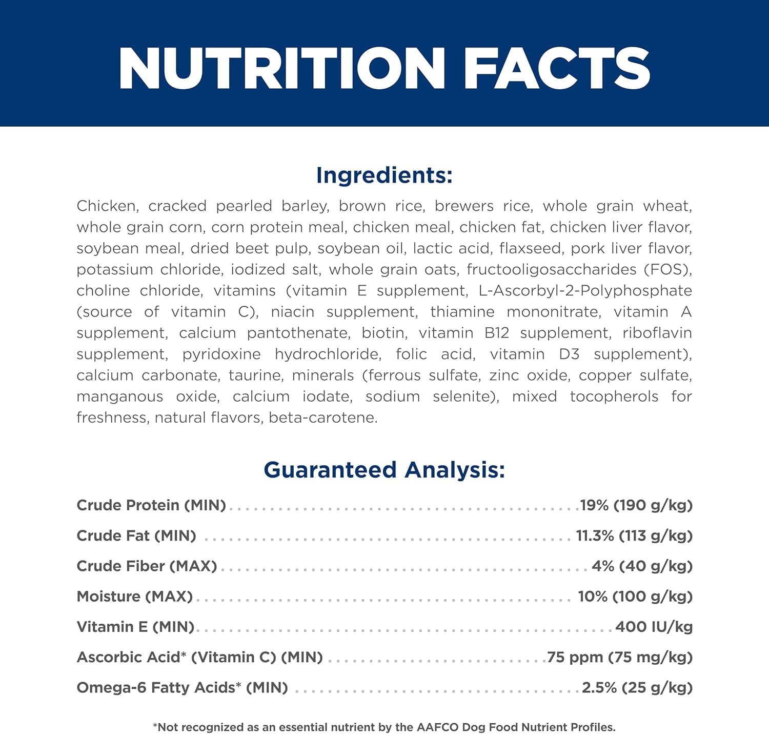 Adult 1-6, Adult 1-6 Premium Nutrition, Small Kibble, Dry Dog Food, Chicken & Barley, 15 Lb Bag