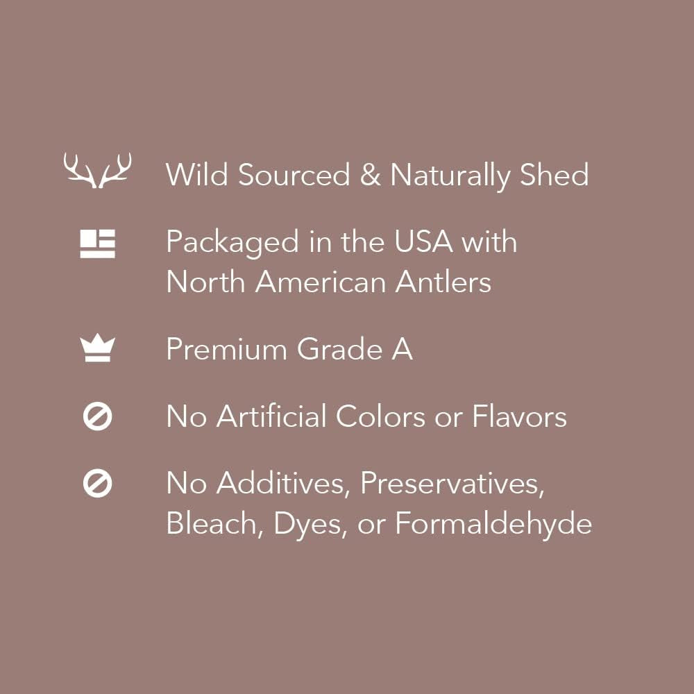 Amazon Brand - Split Elk Antler, Naturally Shed, Long Lasting for Aggressive Chewers, X-Large (Best for Dogs over 45 Lbs)