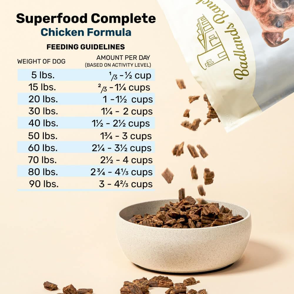 - Superfood Complete, Air-Dried Adult Dog Food - High Protein, Zero Fillers, Superfood Nutrition by Katherine Heigl (64 Oz., Premium Chicken)