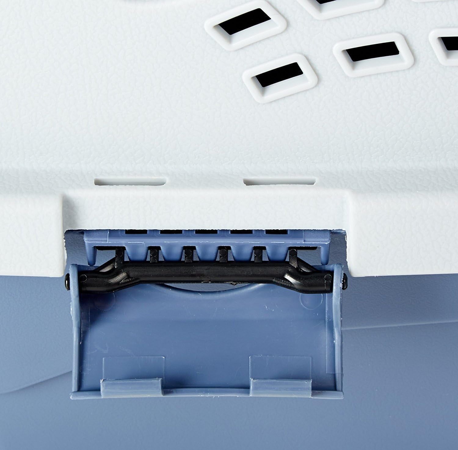 2-Door Top-Load Hard-Sided Dogs, Cats Pet Travel Carrier, Gray & Blue, 22.8"L X 15.0"W X 13.0"H