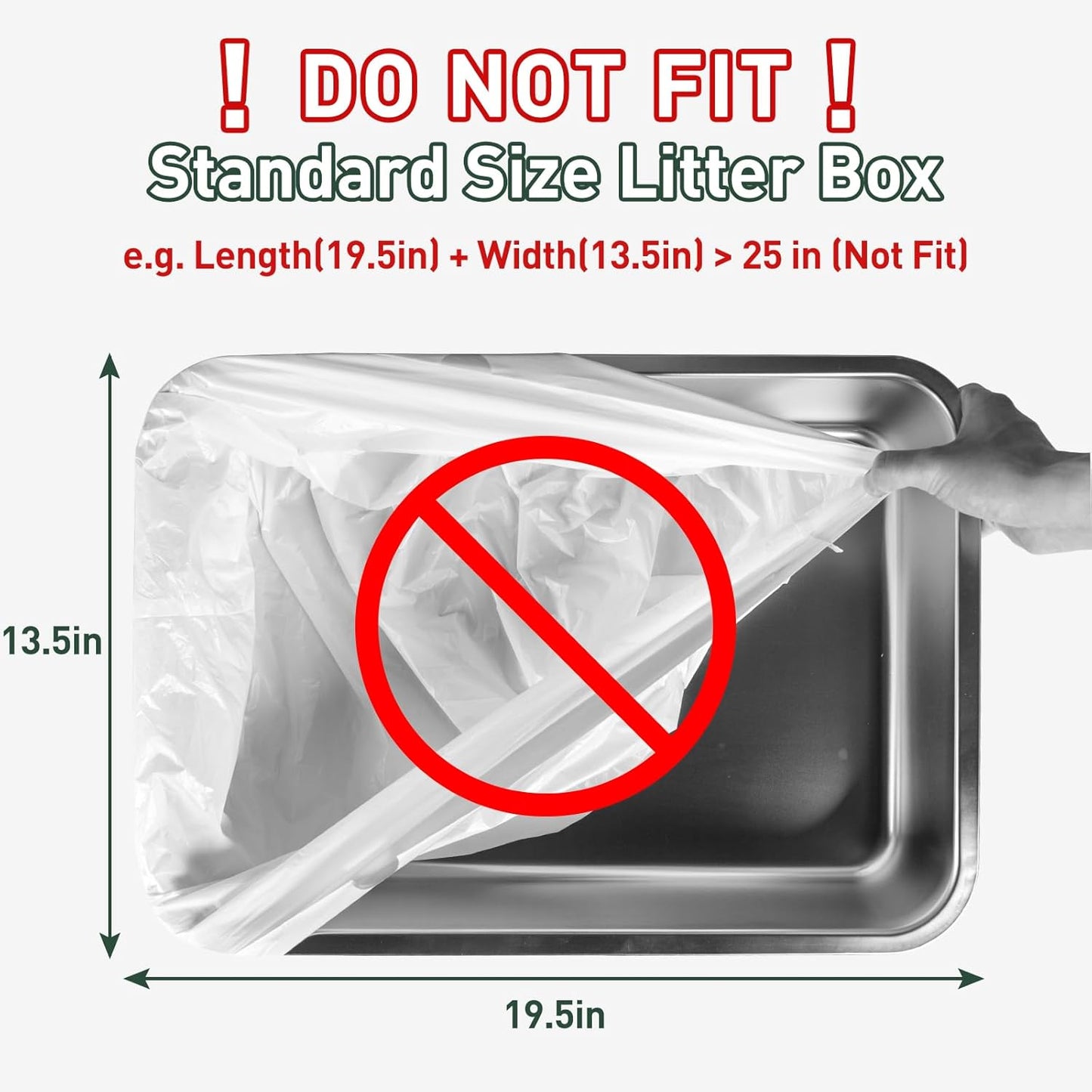 120 Count Cat Litter Box Liners for Automatic Cat Litter Box and Litter Box Robot 4/3, Heavy-Duty, Extra Thick, Economy Bulk Pack