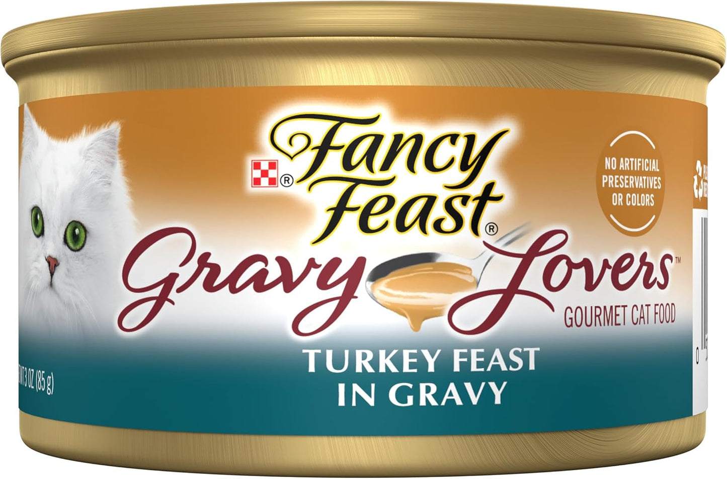 Purina Gravy Lovers Turkey Feast Grilled Gourmet Cat Food in Wet Cat Food Gravy - (Pack of 24) 3 Oz. Cans