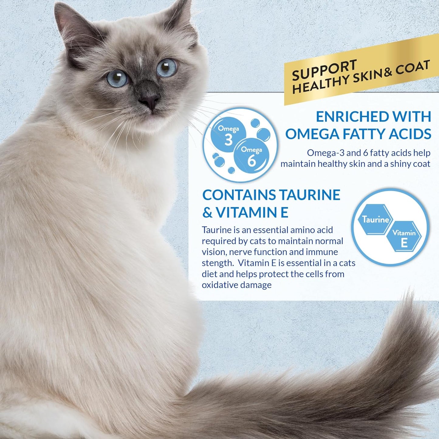 Churu Lickable Purée Natural Cat Treats for Skin and Coat with Omega Oils, Taurine and Vitamin E, 0.5 Ounces Each Tube, 50 Tubes, Skin & Coat Variety