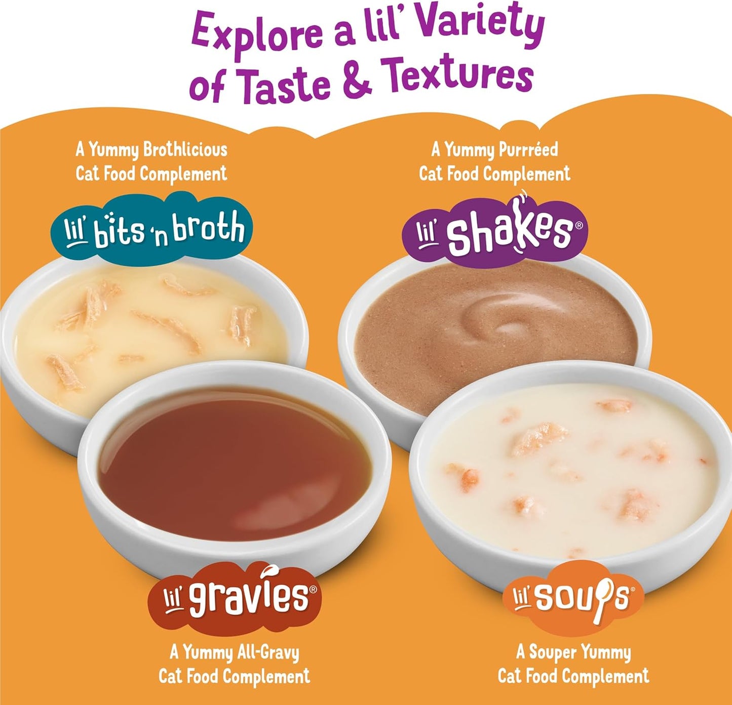 Purina Grain Free Lickable Cat Food Toppers Lil’ Soups with Shrimp in a Velvety Chicken Broth - (Pack of 8) 1.2 Oz. Cups