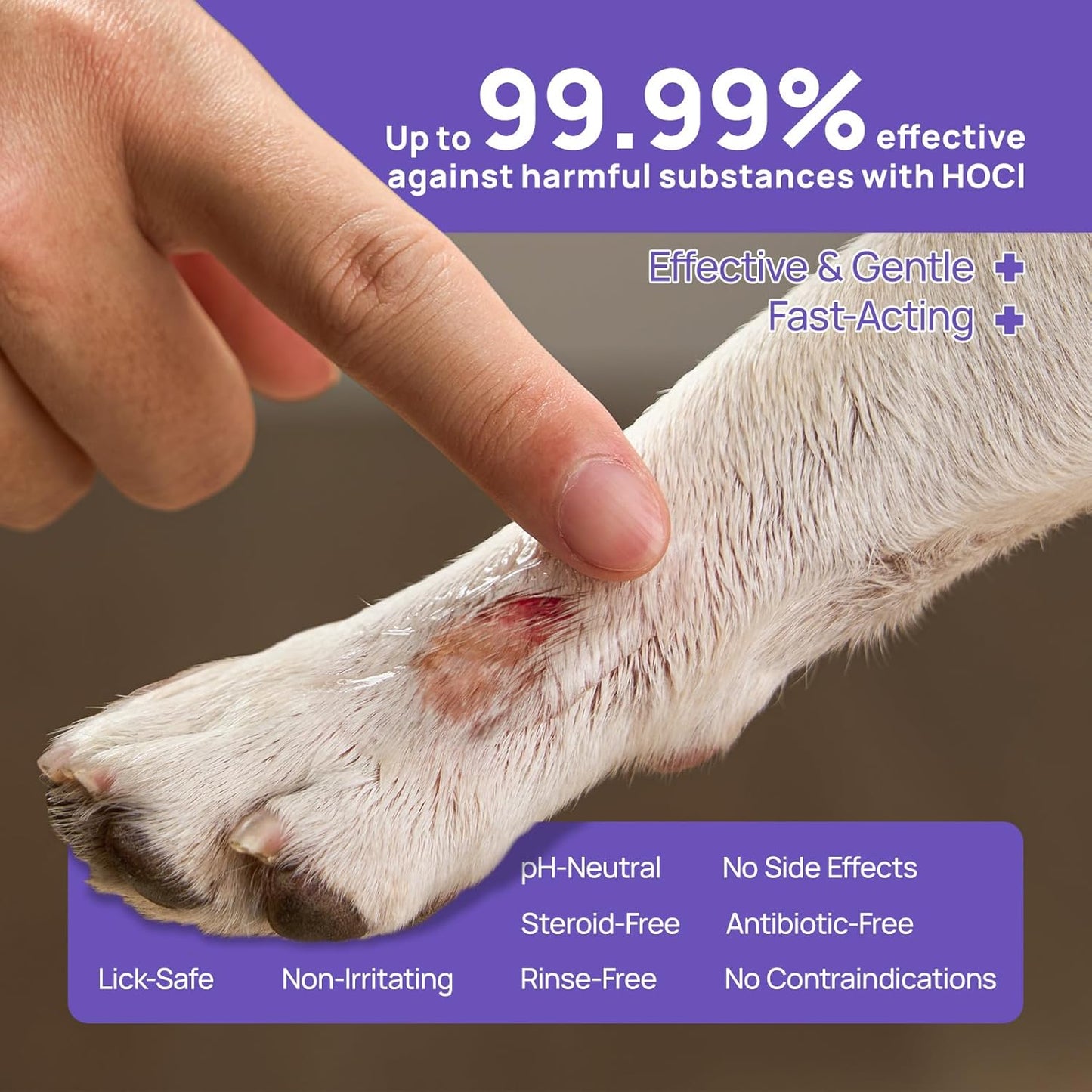 Dog Wound Care Hydro Gel, Heals Wounds, Soothes Inflammation, Prevents Infection, Treats Bites, Scratches & Skin Ulcers, Cat Wound Care Solution, Horses First Aid Kits, 3.4 Ounces