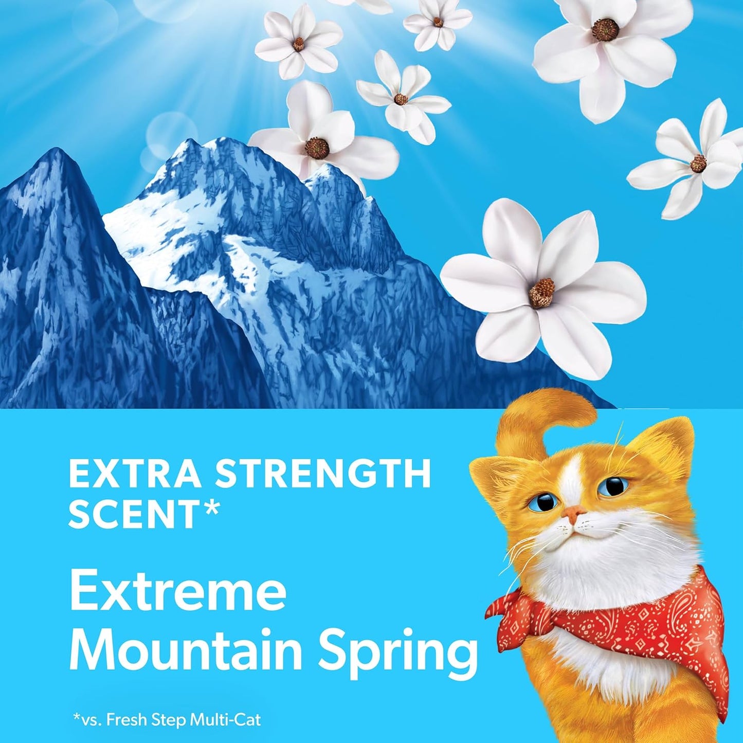 Advanced Extreme Clumping Litter with Febreze Freshness with Mountain Spring Scent, Fights Odor on Contact, 37 Lbs. (2 X 18.5 Lb. Box)