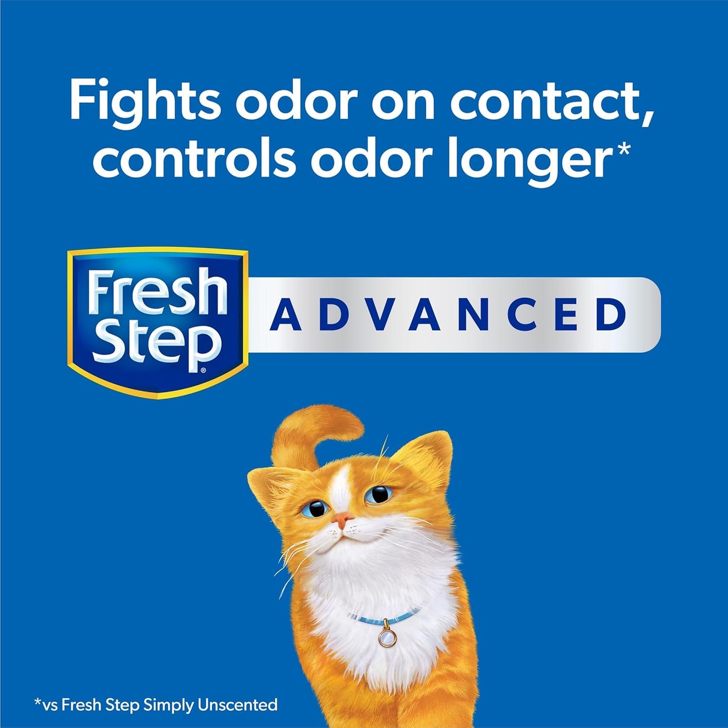 Advanced Simply Unscented Clumping Litter, Unscented Cat Litter Fights Odor on Contact, 18.5 Lb. Box