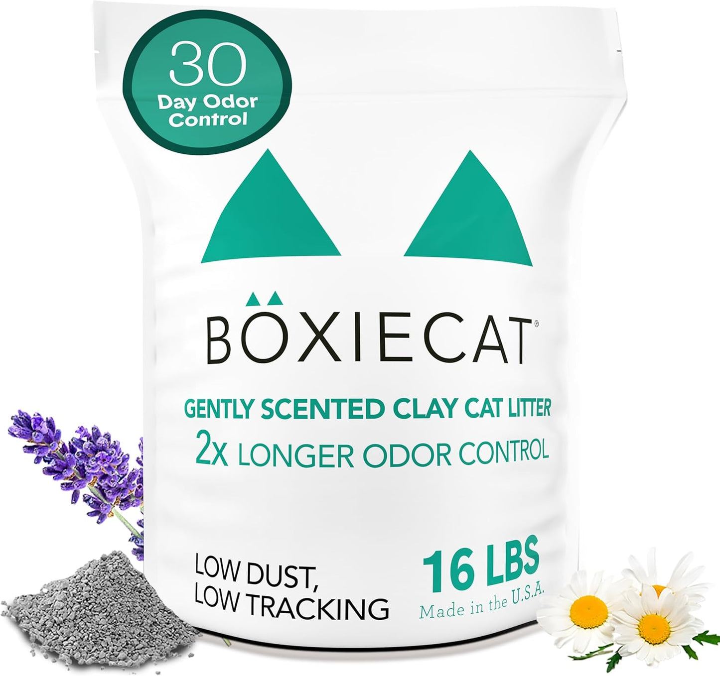 Gently Scented Premium Clumping Clay Cat Litter-16-Pounds