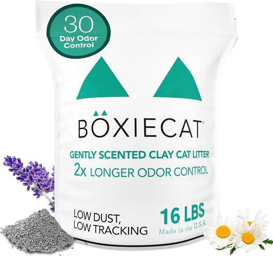 Gently Scented Premium Clumping Clay Cat Litter-16-Pounds