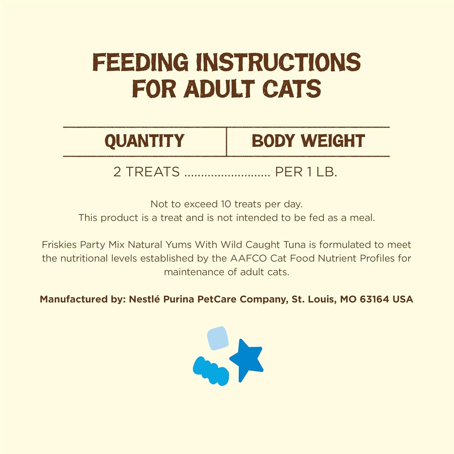Purina Natural Cat Treats, Party Mix Natural Yums with Wild Caught Tuna and Added Vitamins, Minerals and Nutrients - 20 Oz. Canister